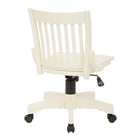 OSPHF Chaise de banquier de luxe sans accoudoirs, blanc antique-Réglage de la tension et de l'inclinaison