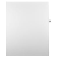 Markmaker - Intercalaires imprimes Legal, Blanc, 1/25th coupe, format lettre, sans trous, 25 tabs/PQT, 5 PQT/Boite, Numero 109-Intercalaires imprimes Legal