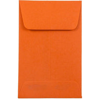 JAM Paper - Enveloppes à monnaie no 1, 2,25 x 3,5 po, papier recyclé Brite Hue orange, 500/paquet-Enveloppes à monnaie