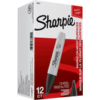 Sharpie - Marqueurs permanents - pointe biseautée - noir - paquet de 12-Pointe biseautée polyvalente qui crée des lignes larges ou fines