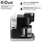 Keurig K-Duo - Cafetière une tasse à la fois pour capsule K-Cup et à carafe  avec fonctions programmables et fonction d'infusion intense - Noir-Carafe en verre de 12 tasses : incluse avec votre machine à café avec une plaque chauffante pour garder le café chaud