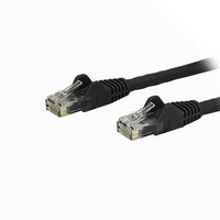 StarTech.com - Câble de raccordement Ethernet Cat6 avec connecteurs antiaccrochements RJ-45, 150 pi, noir (N6PATCH150BK)-Protecteurs de pinces pour connecteur RJ-45 empêchent le câble de s’accrocher ou de briser pendant l’installation