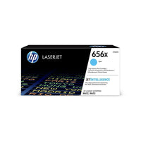 HP - Cartouche de toner cyan haut rendement LaserJet d'origine 656X (CF461X)-Couleur : cyan