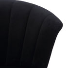 !nspire - Tabouret de comptoir moderne de 26 po en velours et en bois, noir-7