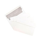 JAM Paper Enveloppes A9 doublées, blanc/argenté, 250/paquet-Taille des enveloppes : 5,75 x 8,75 po