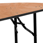 Flash Furniture – Table de banquet pliante d’un diamètre de 48 po, beige (YTWHRFT48HF)-Places assises jusqu'à 3 adultes