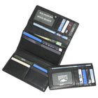 Roots - Femme Grand Portefeuille Pochette avec Chéquier Amovible - Noir-Protection RFID