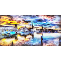 DesignArt — Paysage de Venise, toile étirée (PT2047-32X16)-Impression