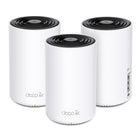 TP-Link - Deco XE75 AXE5400 Système Wi-Fi 6E maillé tri-bande - Blanc - Paquet de 3-Les trois bandes Wi-Fi fonctionnent ensemble pour libérer les vitesses totales de votre réseau jusqu'à 5 400 Mbps pour 200 appareils