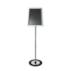 Futech FSH017S Support pour enseigne de sol paysage / portrait, 11 "x 17" enseignes, argent-Cadre réglable à 360 degrés