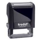 Trodat - ampons Eco Printy - Anglais - "Terminé" - 1 1/2" x 1/2" - Bleu-Tampon de haute qualité avec encre à base d'eau non toxique