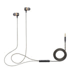 General Supply Goods + Co - Écouteurs intra-auriculaires filaires USB-C métalliques avec étui - Noir-Microphone intégré avec contrôle du volume