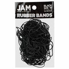 JAM PAPER - elastiques colores, Taille 19, Paquet de 100-Couleur : Noir