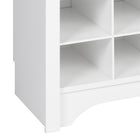 Prepac - Meuble à compartiments pour chaussures de 60 po - blanc-Moulures latérales et supérieures