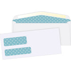 Quality Park - Enveloppes de sécurité n° 10, fenêtre double, blanches, 4 1/8 po x 9 1/2 po, bte/500 - gommées-Nº 10, 4 1/8 po x 9 1/2 po