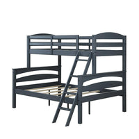 Dorel Living ? Lits superposés Brady, lit simple au-dessus d?un lit double, gris-Se convertit facilement en deux lits individuels : 1 lit simple et 1 lit double