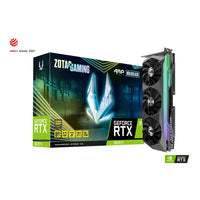 ZOTAC - Carte Graphique GAMING GeForce RTX 3070 Ti AMP Holo 8Go GDDR6-Dimensions: 12,5po P x 2,3po L x 4,8po H