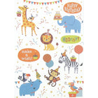 Rosedale – Cartes de souhaits et enveloppes, Happy Birthday Hooray! juvénile, 5 1/2 x 8 po, 12/paquet (15911)-Imprimé sur papier cartonné non couché de haute qualité