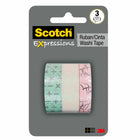 Scotch - Ruban washi Expressions, tailles assorties, paquet multiple, 3 rouleaux/paquet (C1017-3-P14)-Ruban Washi