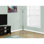 Monarch Specialties - 2032 Patere Avec Soutien Parapluie - Metal Argent-Dimensions : 18 long. x 18 larg. x 70 haut. (po)