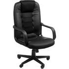 Xtech - Chaise de bureau Toulouse Executive avec accoudoirs - Noir-Le coussin lombaire soutient le bas de votre dos et accentue la courbure naturelle de la colonne vertébrale