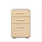 Classeur à 3 tiroirs Poppin Stow - Chêne blanc et naturel-Classeur à 3 tiroirs Stow - pour lettre et legal