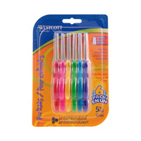 Ciseaux antimicrobiens émoussés de 5 po pour enfants de Westcott - Couleurs variées - Paquet de 6-Ciseaux pour enfants de 5 po - émoussés