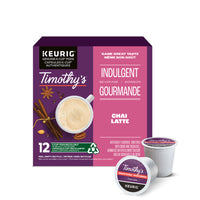 Timothy’s - Capsules K-Cup de café Chai Latte gourmand - pour les cafetières Keurig - paquet de 12-Recyclables : nos dosettes K-Cup sont recyclables dans certains endroits. Il se peut qu’elles ne soient pas recyclables dans votre région.