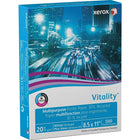 Papier multifonction 30 % recyclé certifié FSC Vitality de Xerox, 20 lb, 8,5 po x 11 po, blanc, 500 feuilles (3R06296)-Papier polyvalent parfait pour la plupart des travaux