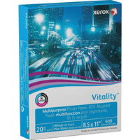 Papier multifonction 30 % recyclé certifié FSC Vitality de Xerox, 20 lb, 8,5 po x 11 po, blanc, 500 feuilles (3R06296)-Papier polyvalent parfait pour la plupart des travaux