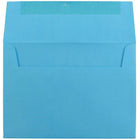 JAM Paper Enveloppes recyclées pour invitations à fermeture gommée Brite Hue, 5 1/4 x 7 1/4 po, bleu, paq./100-Taille : A7 (5 1/4 x 7 1/4 po)