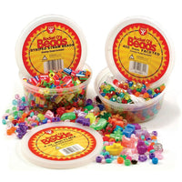 Hygloss – Seau de perles de couleurs vives variées Multi-Mix Hyg6806, 10 oz (HYG6806)-Seau de perles pour artisanat