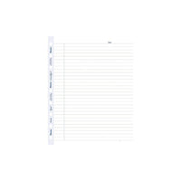 Blueline - Recharges MiracleBind - feuilles réglées - 9-1/4 po x 7-1/4 po - 50 feuilles-Feuilles MiracleBind réglées à micro-perforations avec marge