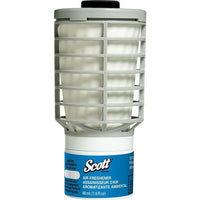 Scott Essential – Assainisseur d'air continu, parfum océan, bte/6 recharges -Formulé à partir de composés organiques naturels, d'agents tensioactifs de qualité alimentaire et d'eau purifiée. Non aérosol et ne contient pas d'agents propulseurs ni de COV ajoutés.