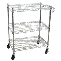 Oceanstar - Chariot utilitaire robuste multifonctions AUC1460, 3 niveaux-Quatre roulettes robustes