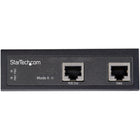 StarTech - Industrial Gigabit Ethernet Injecteur PoE-DEUX ENTRÉES D'ALIMENTATION : inclut un adaptateur à fiche cylindrique type N pour l'alimentation par bornier, ce qui permet d'alimenter le produit par câble ou par adaptateur mural CA/CC standard