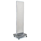 Azar Displays – Support de plancher autoportant à panneau perforé, 16 x 60 po, blanc (700253-WHT)-En panneau perforé