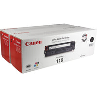 Canon – Cartouche de toner noir 118 haut rendement, paquet de 2-Comprend 2 cartouches de toner noir