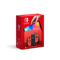 Nintendo Switch HW OLED Modèle Mario Édition Rouge-Apportez vos jeux lors de votre prochain voyage d'aventure et amusez-vous en jouant sur un écran OLED de 7 pouces aux couleurs éclatantes