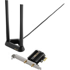 ASUS - Adaptateur Wi-Fi 6E PCIe avec base magnétique-WiFi 6 et WiFi 6E ultrarapides : vitesses 4,6 fois plus rapides, efficacité de connexion améliorée et meilleure sécurité du réseau