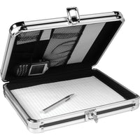 Vaultz – Planchette à pince avec rangement verrouillable, 8,5 x 11 po-Maintient le papier de format 8 1/2 x 11 po en place à l’intérieur à l’aide d’une ceinture à document Velcro ou à l’extérieur avec la pince à haute tension