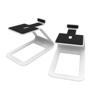 Kanto SE4 Supports de haut-parleur de bureau surélevés pour haut-parleurs moyens - Blanc-Conçu pour YU4 ou d'autres haut-parleurs moyens