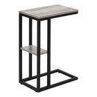 Monarch Specialties - 3671 Table D'Appoint - 25 po H/Gris/Metal Noir-8