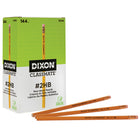 Dixon - Classmate Crayons de bois - Tendre - #2 - Jaune - Paquet de 144-Paquet de grande quantité, parfait pour l'école ou le bureau