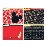 Eureka Mickey Color Pop Classeurs, 9" x 11,5"-4 chemises de classement (1 de chacun des 4 modèles différents). Chaque dossier mesure env. 9" X 11,5"