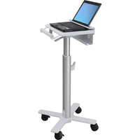 Ergotron – Support roulant pour ordinateur portatif StyleView, blanc, aluminium (SV10-1100-0)-Longueur de la plateforme : 18
