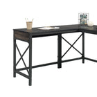 Sauder - La Collection Foundry Road Retour de Bureau - 36 po l - Finition Carbon Oak-Se fixe à droite ou à gauche du bureau 428059 de 59 x 24 po. ou du bureau 428155 de 59 x 30 po.