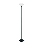 Simple Designs - Lampe de sol à incandescence, noir (LF1011-BLK)-Base en métal de type torchère