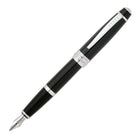A.T. Cross - Stylo-plume Bailey, noir, plume moyenne-Stylo-plume à encre noire