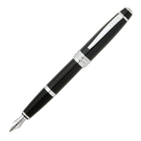 A.T. Cross - Stylo-plume Bailey, noir, plume moyenne-Stylo-plume à encre noire